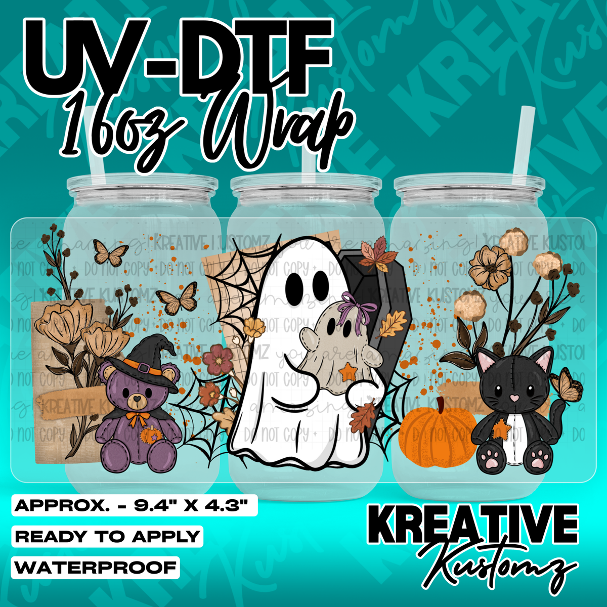 7039 | UV DTF Cup Wrap for 16oz Libbey Glass
