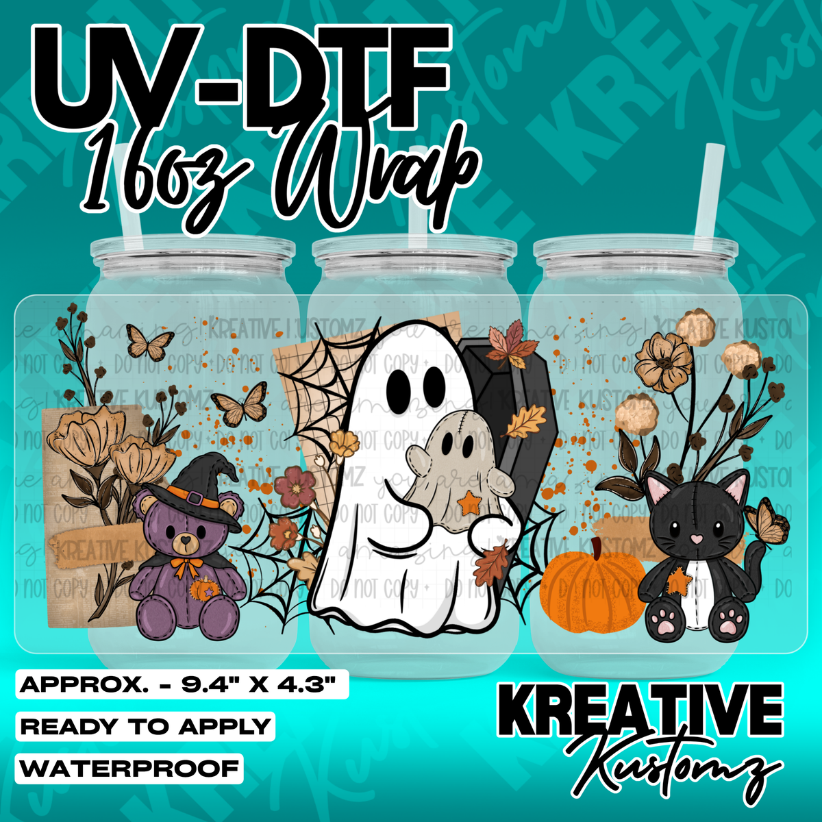 7041 | UV DTF Cup Wrap for 16oz Libbey Glass