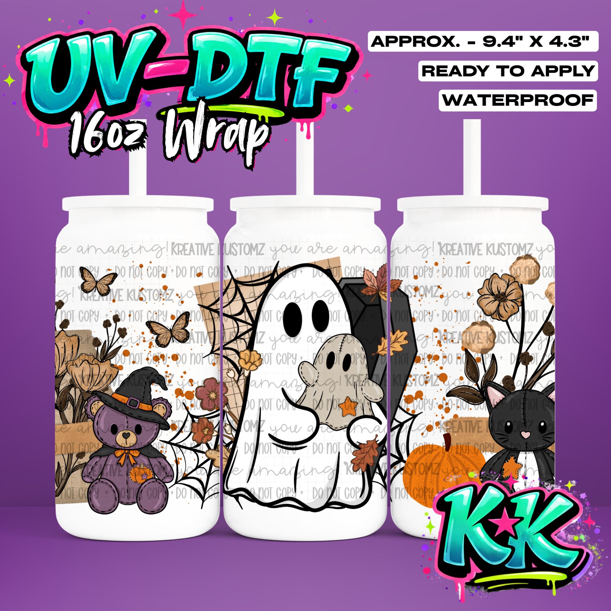 7041 | UV DTF Cup Wrap for 16oz Libbey Glass