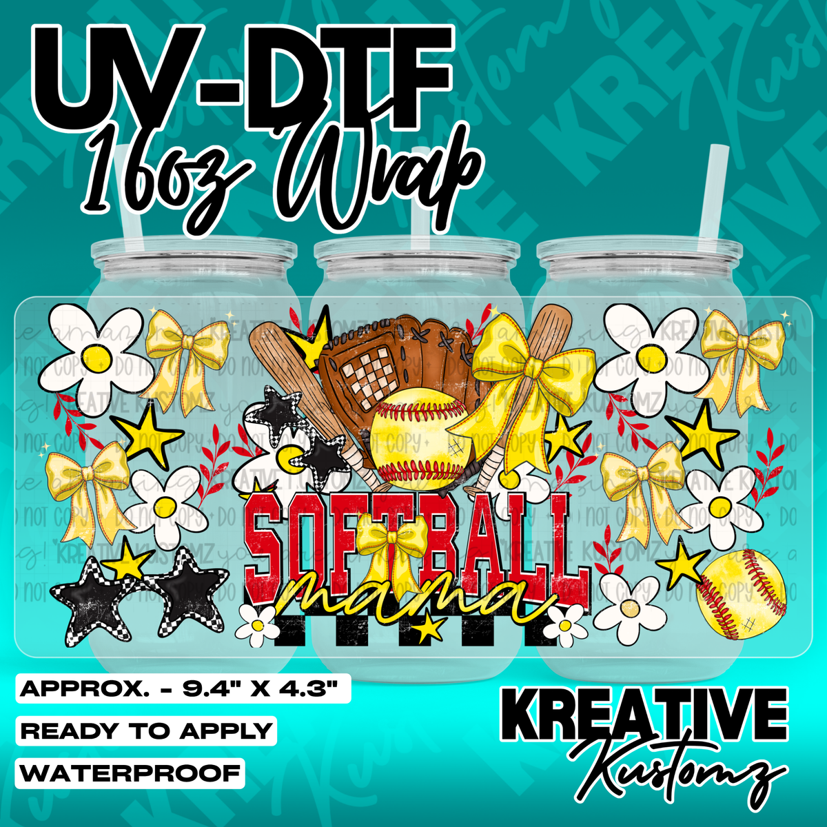 7042 | UV DTF Cup Wrap for 16oz Libbey Glass