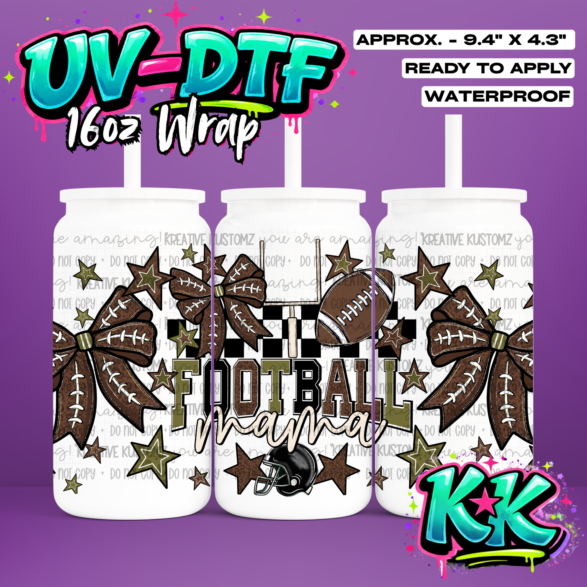 7044 | UV DTF Cup Wrap for 16oz Libbey Glass