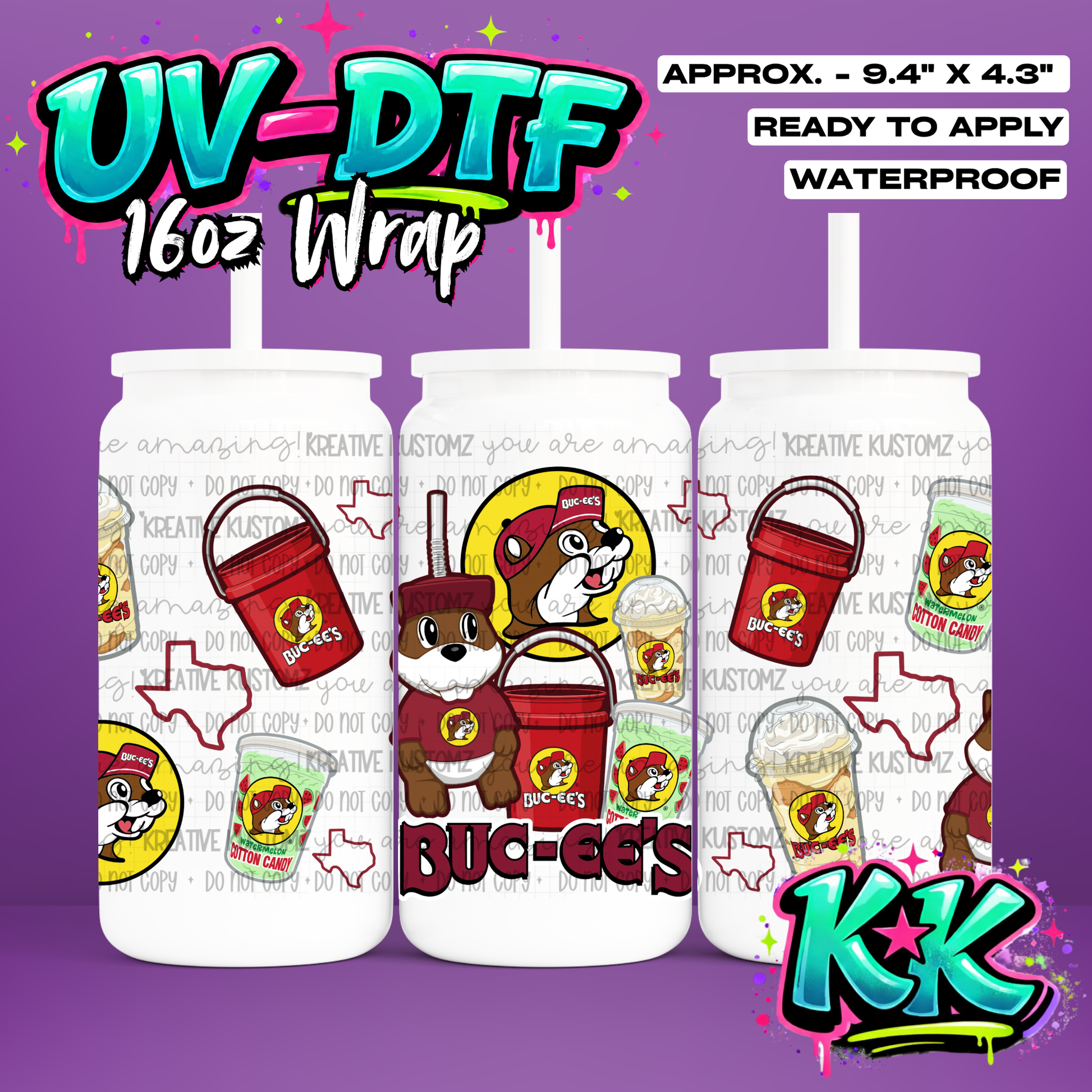 7046 | UV DTF Cup Wrap for 16oz Libbey Glass