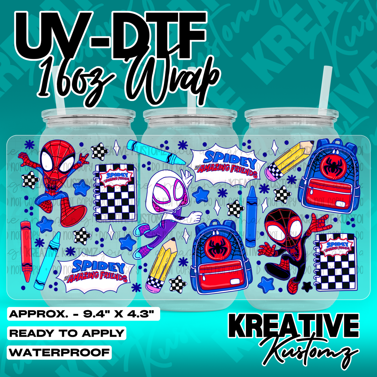 7050 | UV DTF Cup Wrap for 16oz Libbey Glass