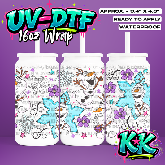 7055 | UV DTF Cup Wrap for 16oz Libbey Glass