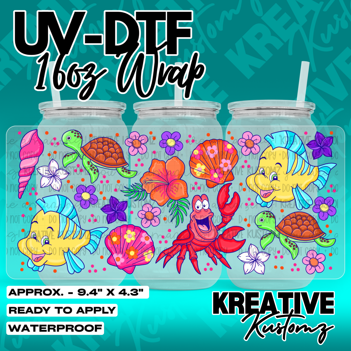 7059 | UV DTF Cup Wrap for 16oz Libbey Glass