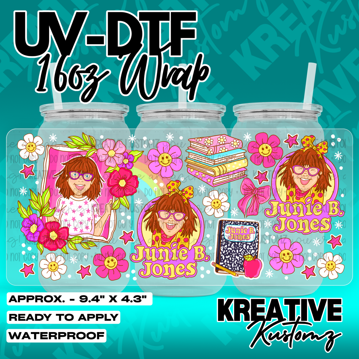 7060 | UV DTF Cup Wrap for 16oz Libbey Glass