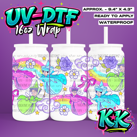 7062 | UV DTF Cup Wrap for 16oz Libbey Glass