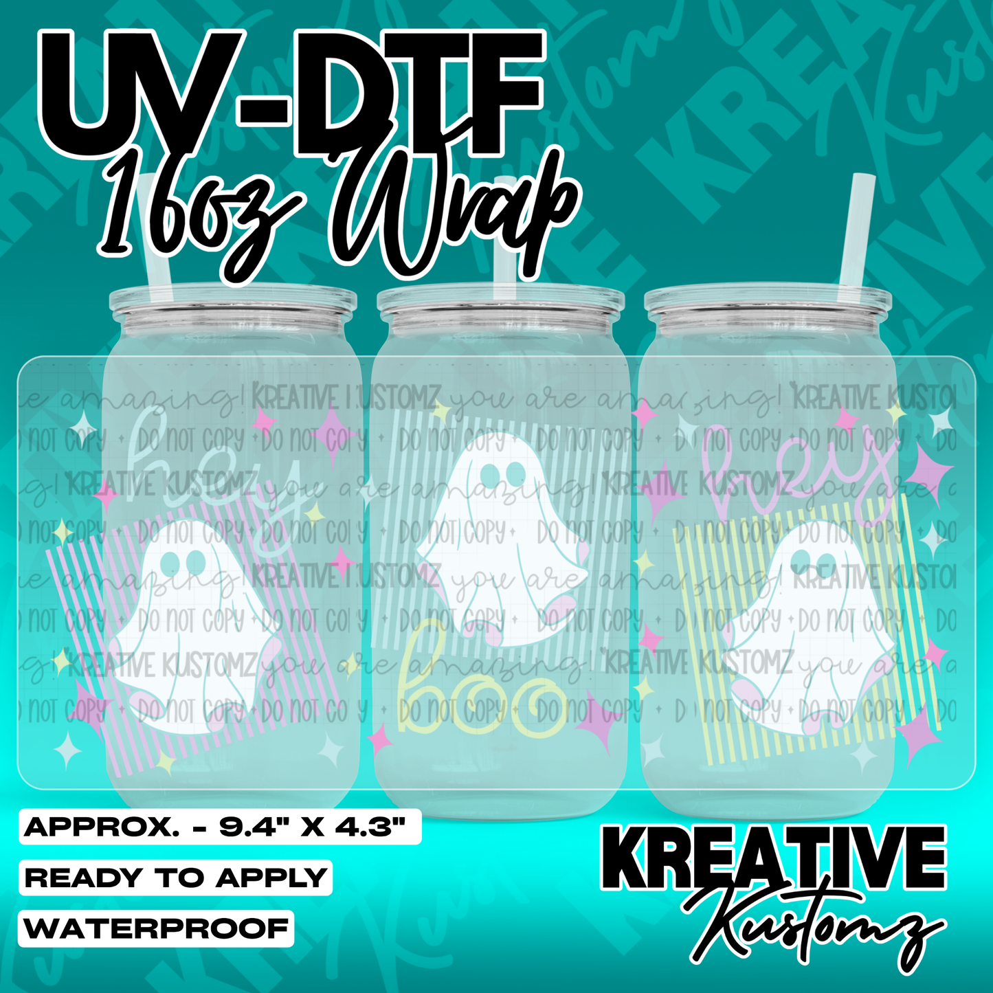 7079 | UV DTF Cup Wrap for 16oz Libbey Glass