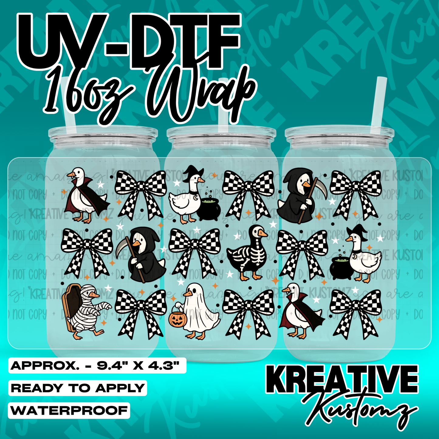 7083 | UV DTF Cup Wrap for 16oz Libbey Glass