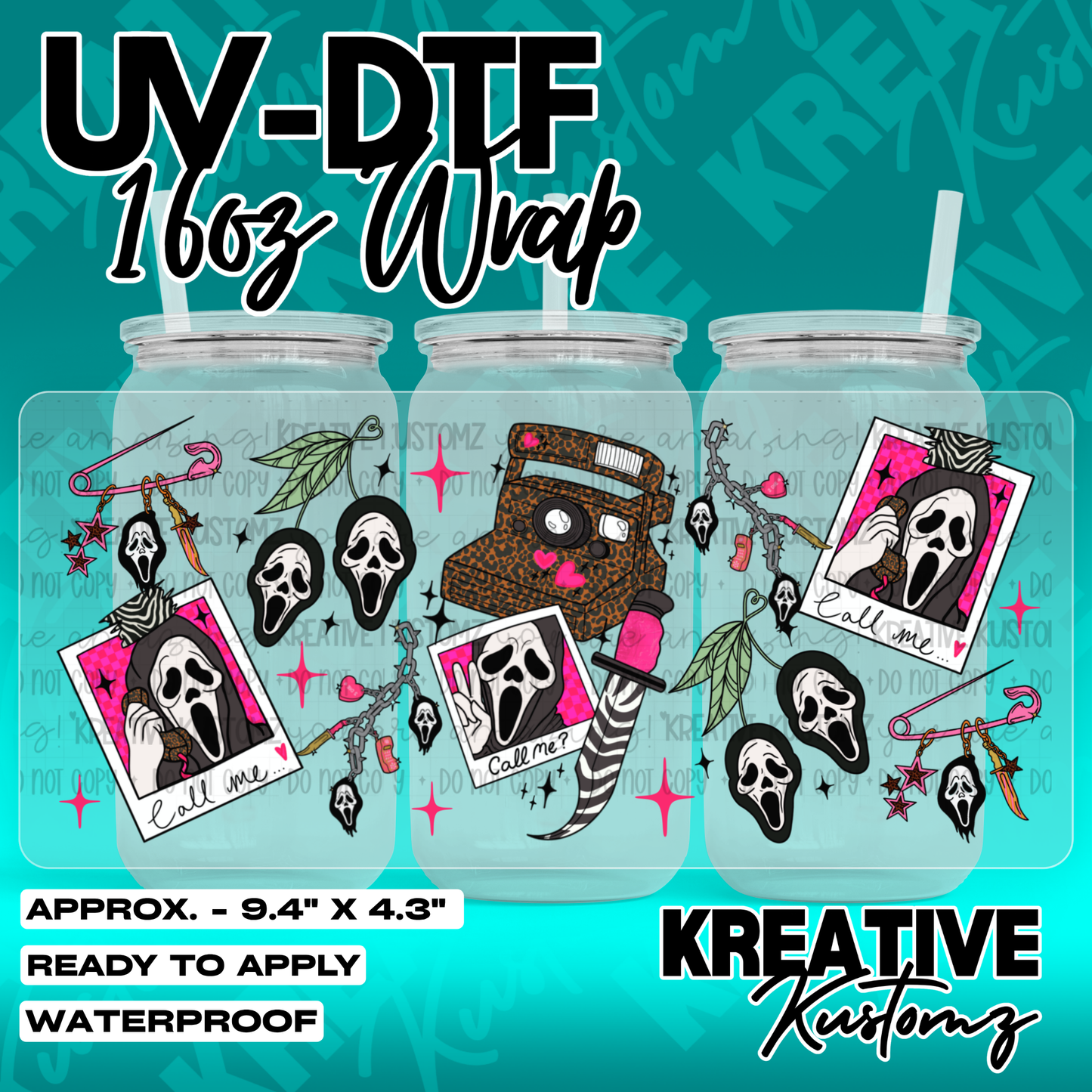 7087 | UV DTF Cup Wrap for 16oz Libbey Glass