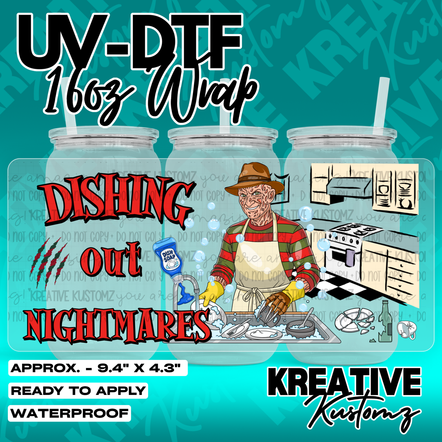 7091 | UV DTF Cup Wrap for 16oz Libbey Glass