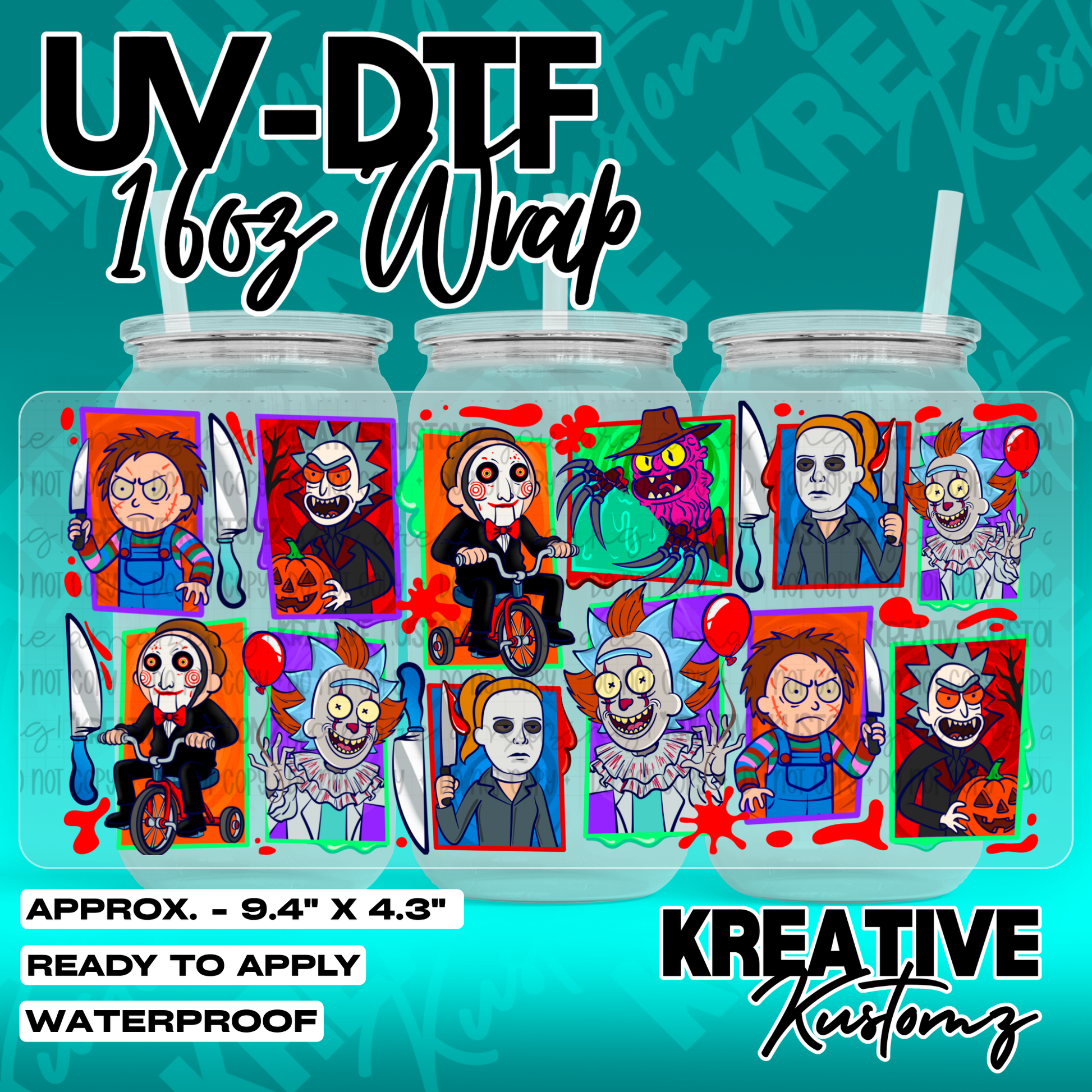 7097 | UV DTF Cup Wrap for 16oz Libbey Glass