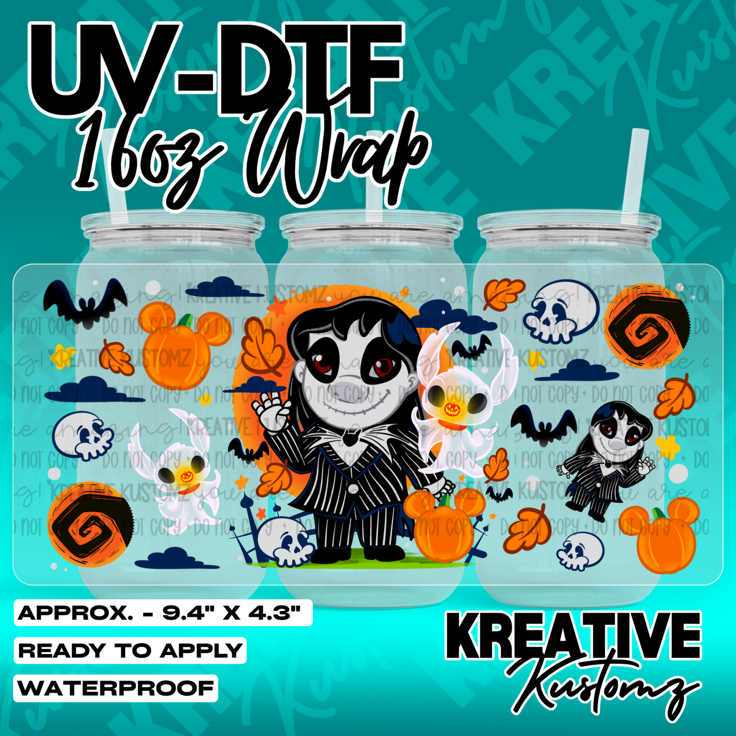 7098 | UV DTF Cup Wrap for 16oz Libbey Glass