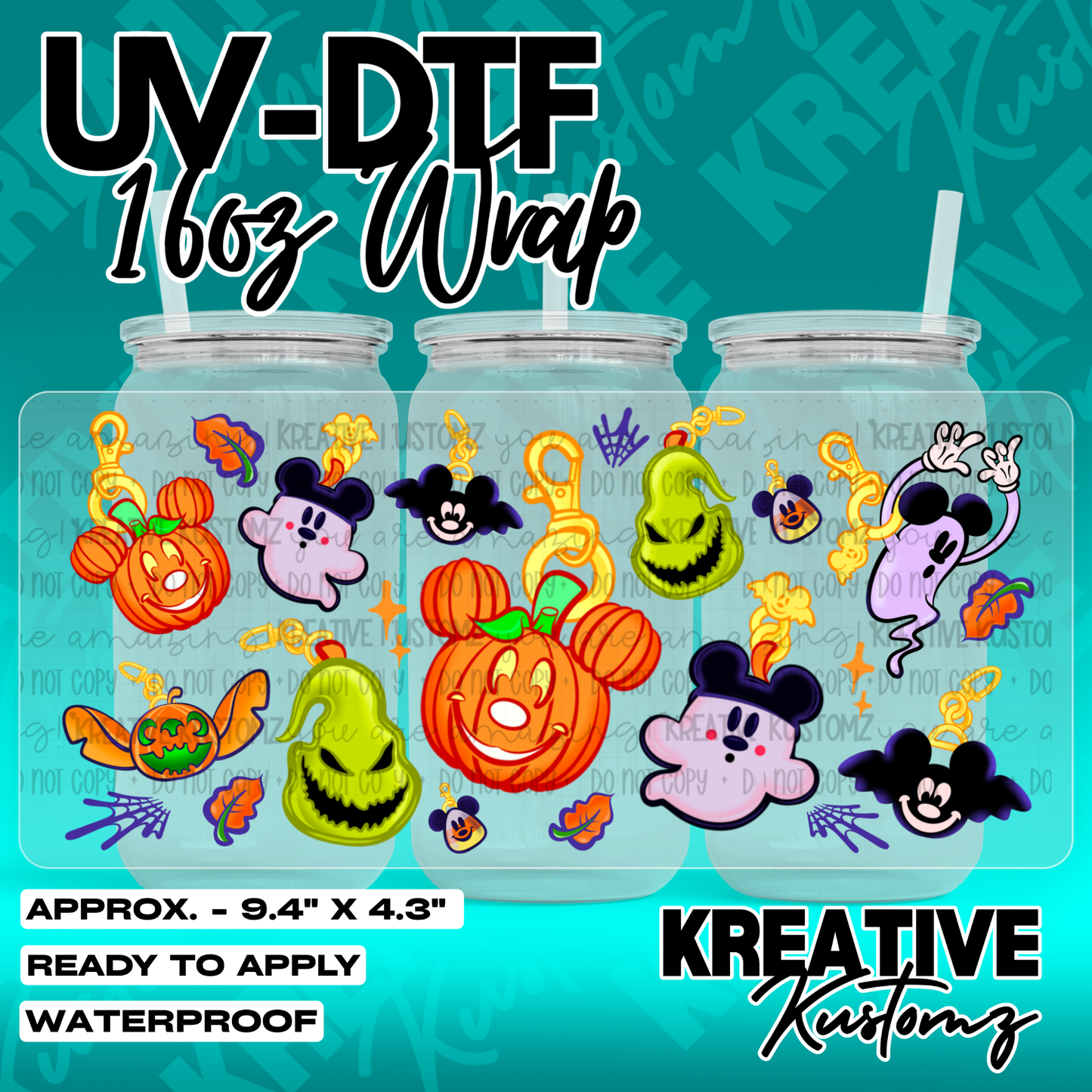 7099 | UV DTF Cup Wrap for 16oz Libbey Glass
