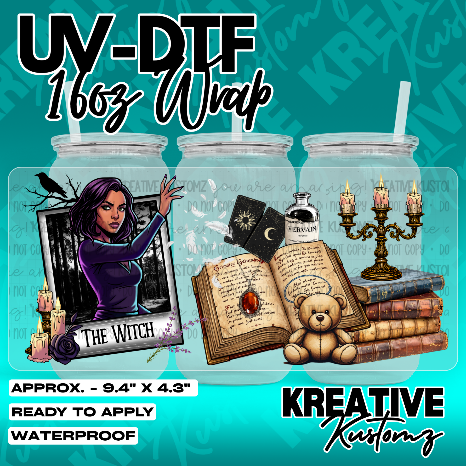 7101 | UV DTF Cup Wrap for 16oz Libbey Glass