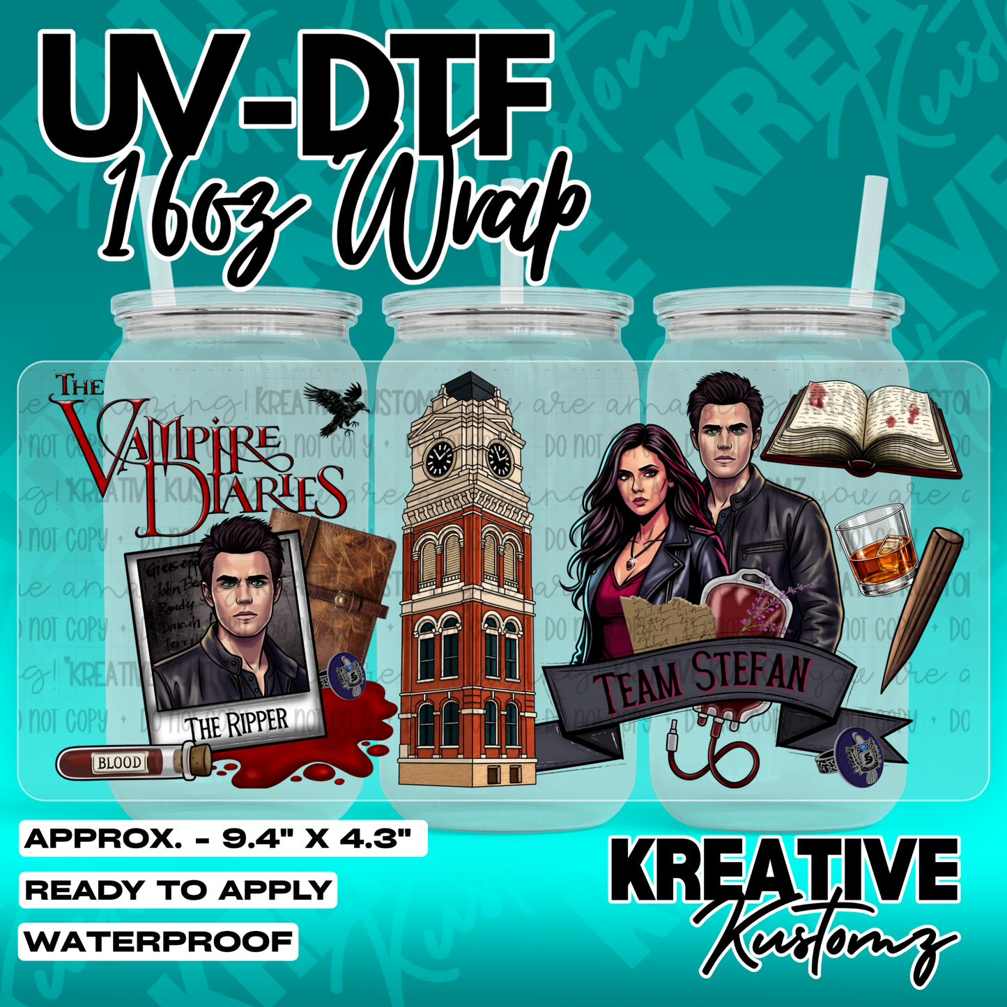 7102 | UV DTF Cup Wrap for 16oz Libbey Glass
