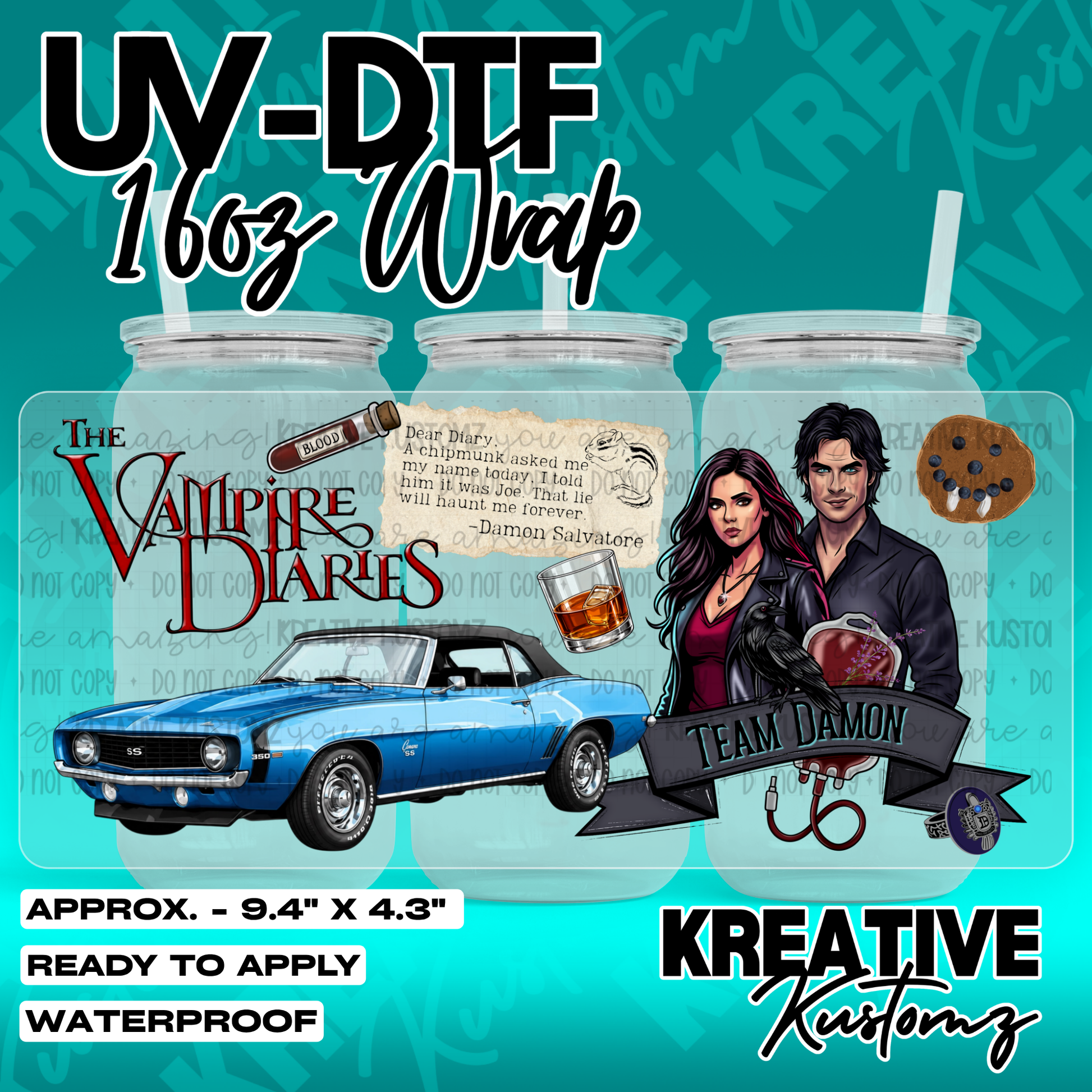 7103 | UV DTF Cup Wrap for 16oz Libbey Glass