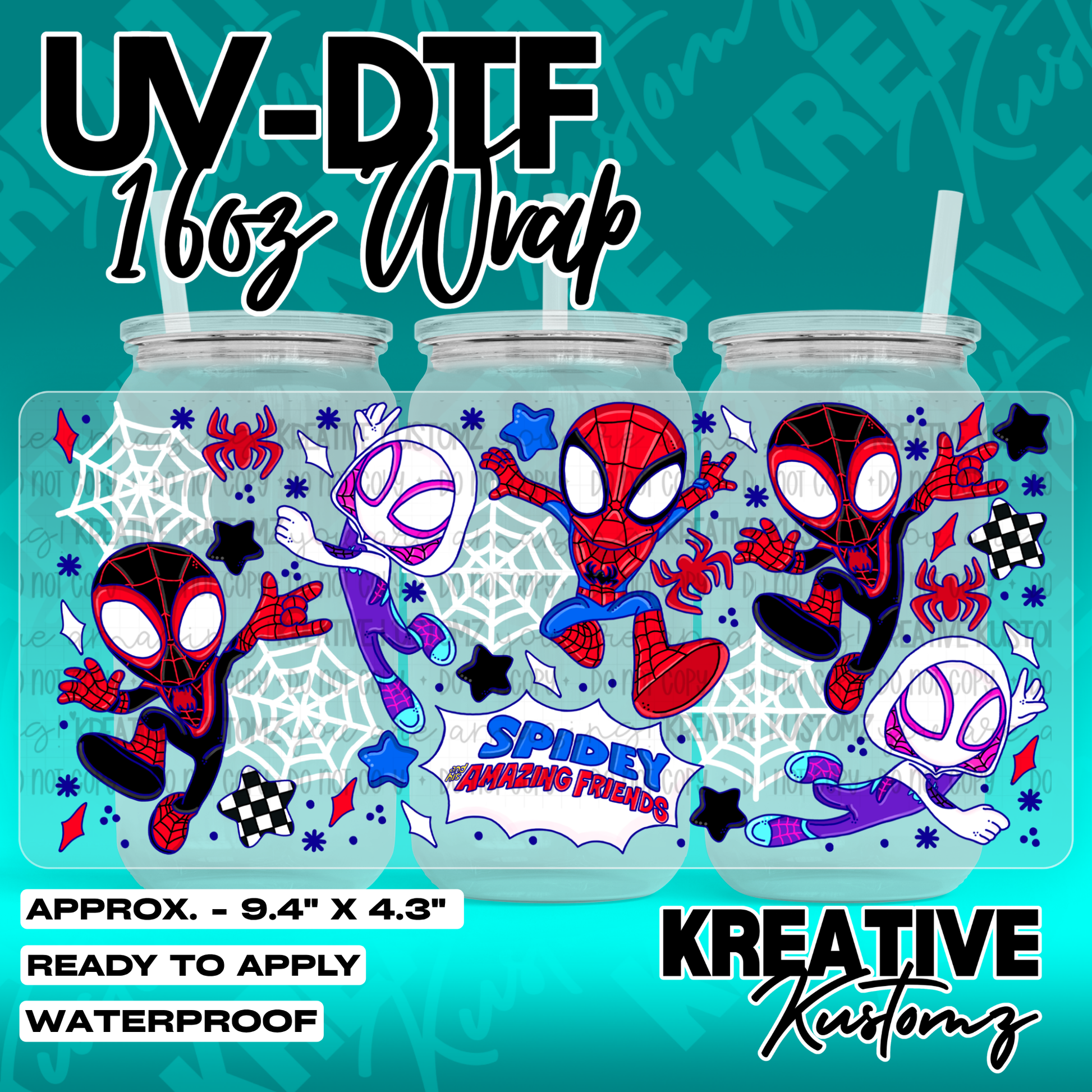 7108 | UV DTF Cup Wrap for 16oz Libbey Glass