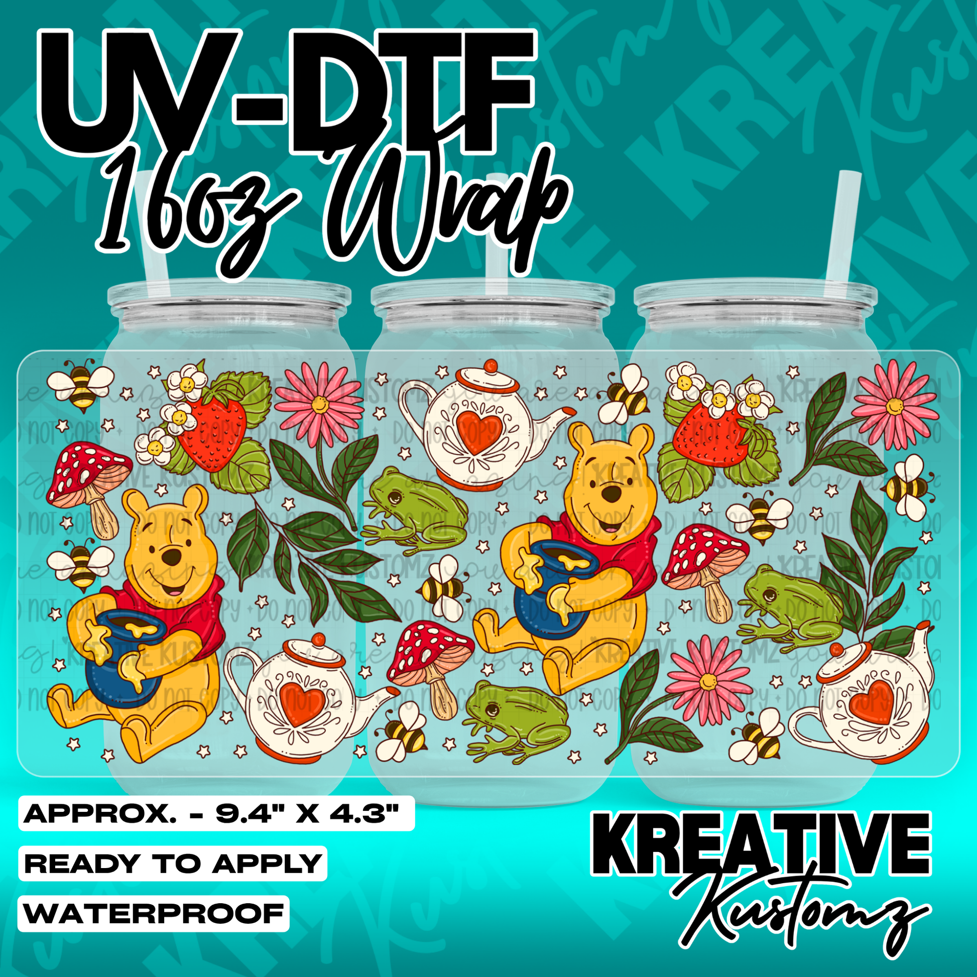 7112 | UV DTF Cup Wrap for 16oz Libbey Glass