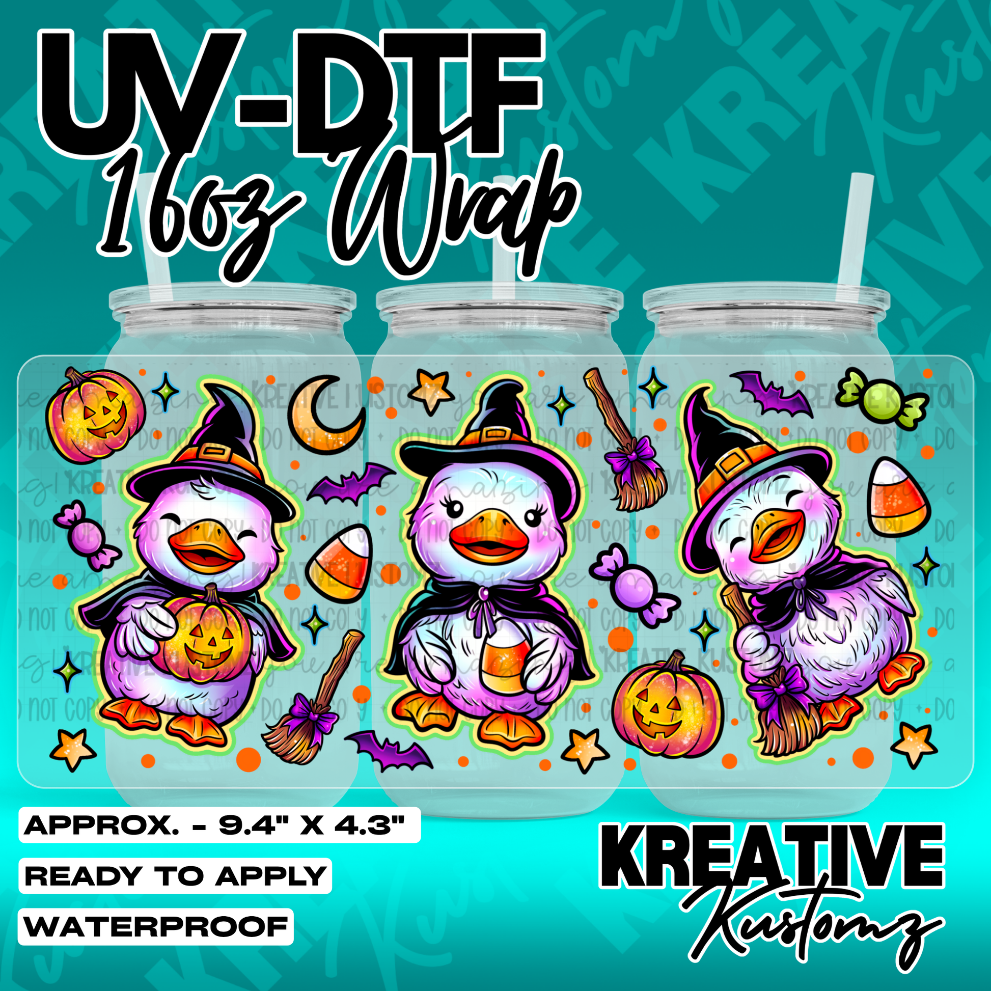 7116 | UV DTF Cup Wrap for 16oz Libbey Glass
