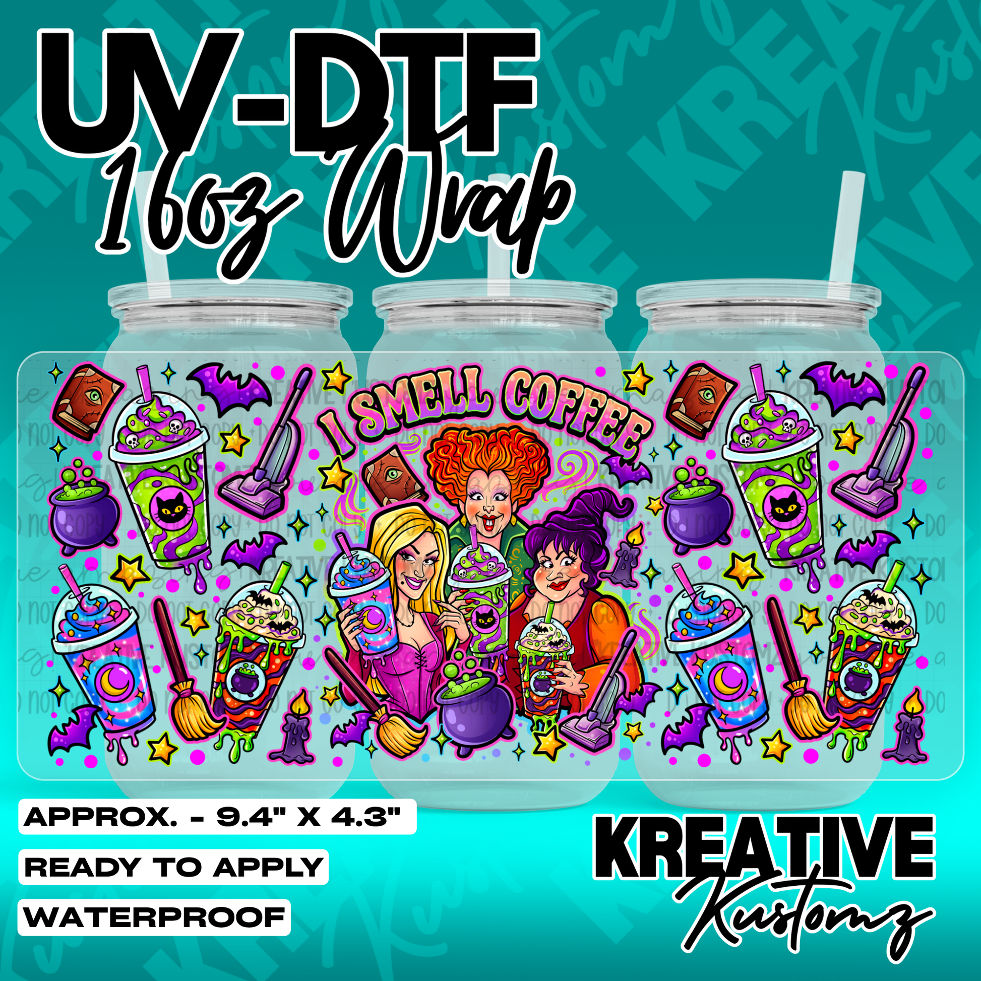 7118 | UV DTF Cup Wrap for 16oz Libbey Glass