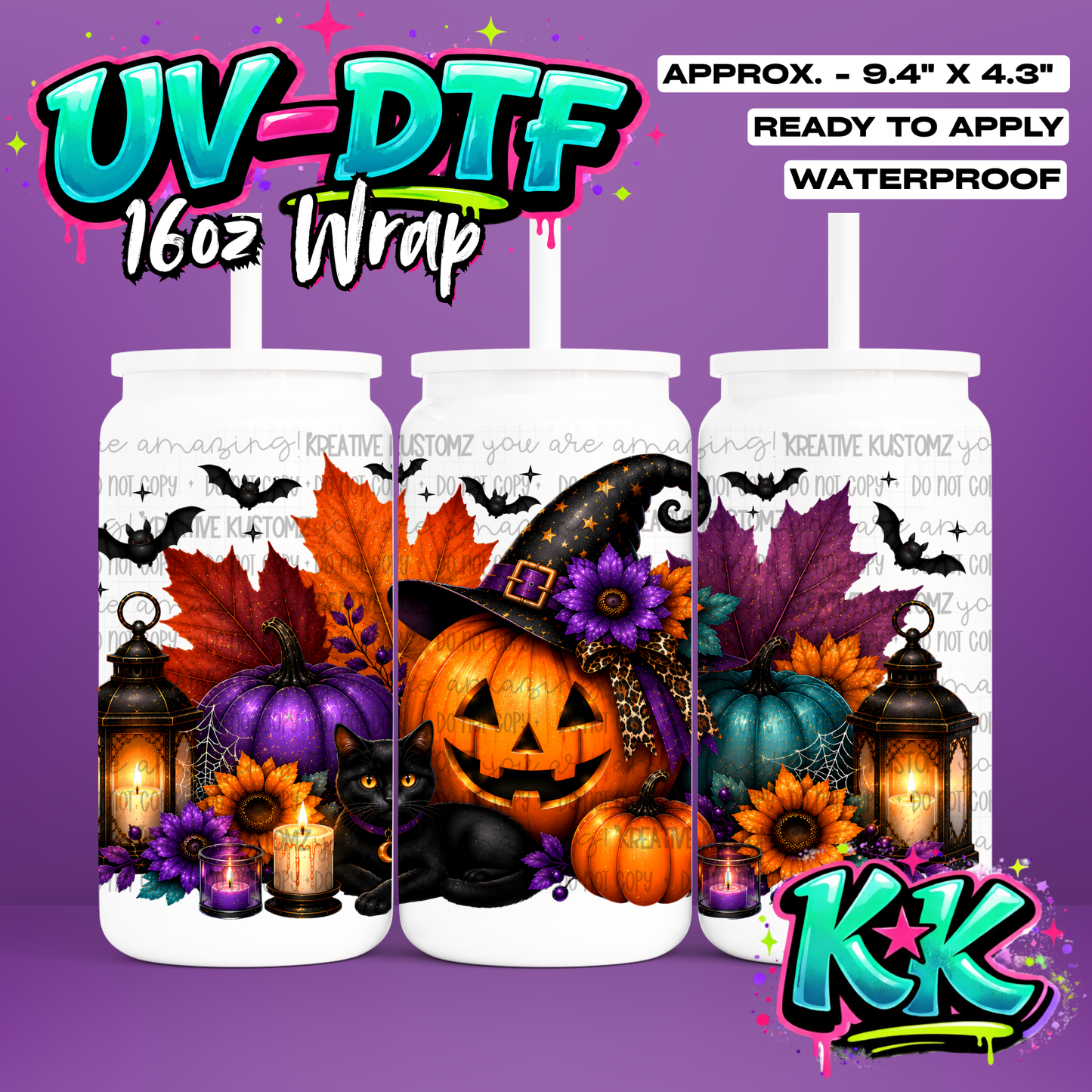 7122 | UV DTF Cup Wrap for 16oz Libbey Glass