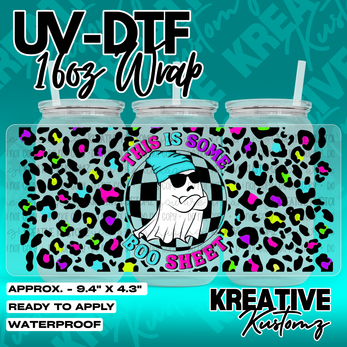 7123 | UV DTF Cup Wrap for 16oz Libbey Glass