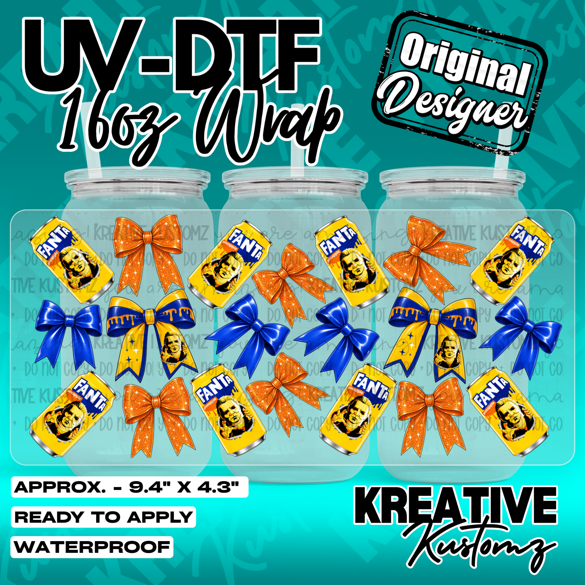7136 | UV DTF Cup Wrap for 16oz Libbey Glass