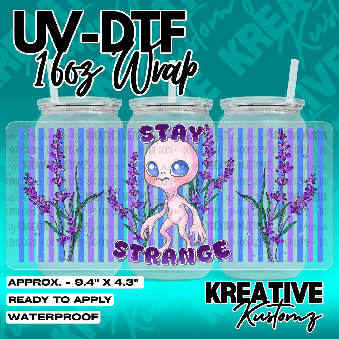 7150 | UV DTF Cup Wrap for 16oz Libbey Glass