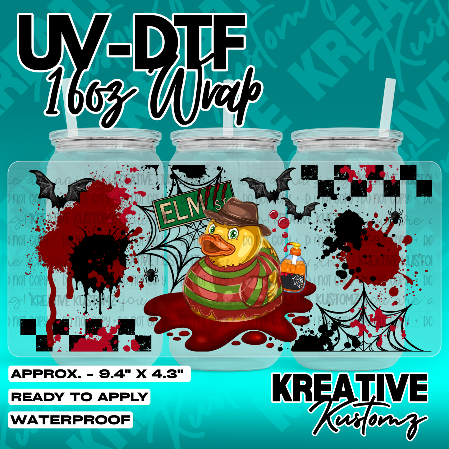 7154 | UV DTF Cup Wrap for 16oz Libbey Glass
