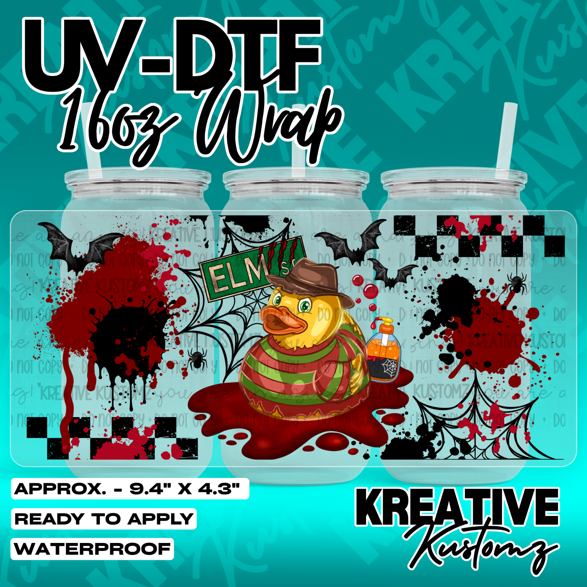 7154 | UV DTF Cup Wrap for 16oz Libbey Glass