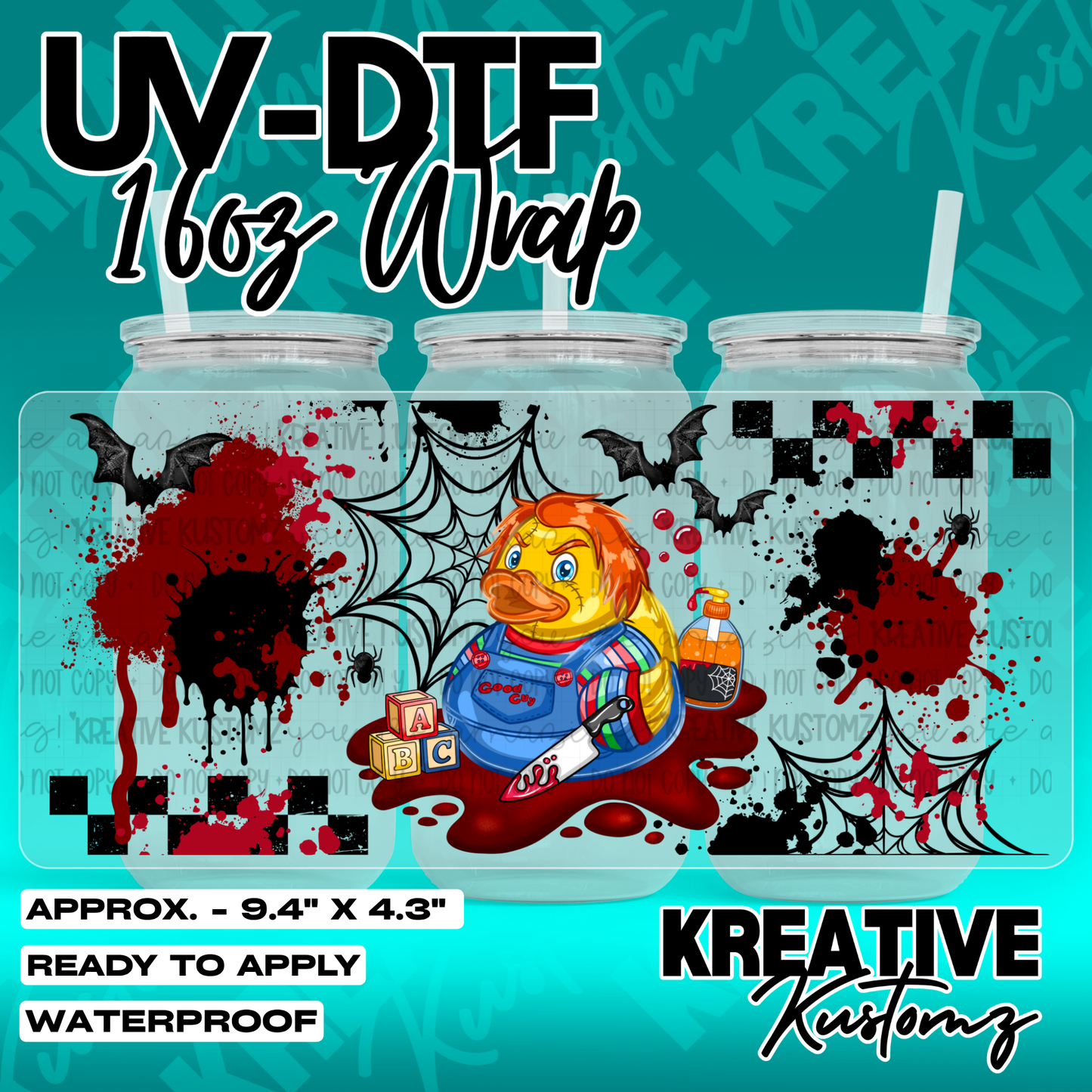 7159 | UV DTF Cup Wrap for 16oz Libbey Glass