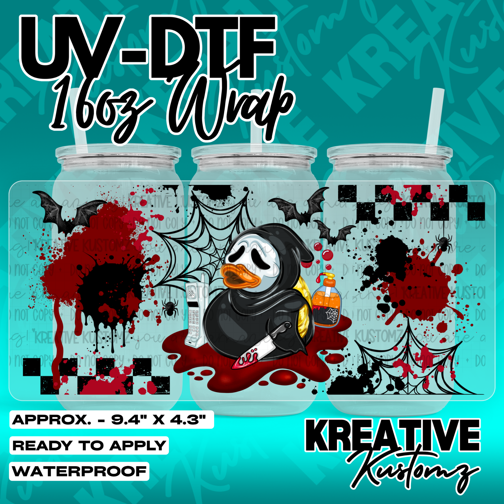7161 | UV DTF Cup Wrap for 16oz Libbey Glass