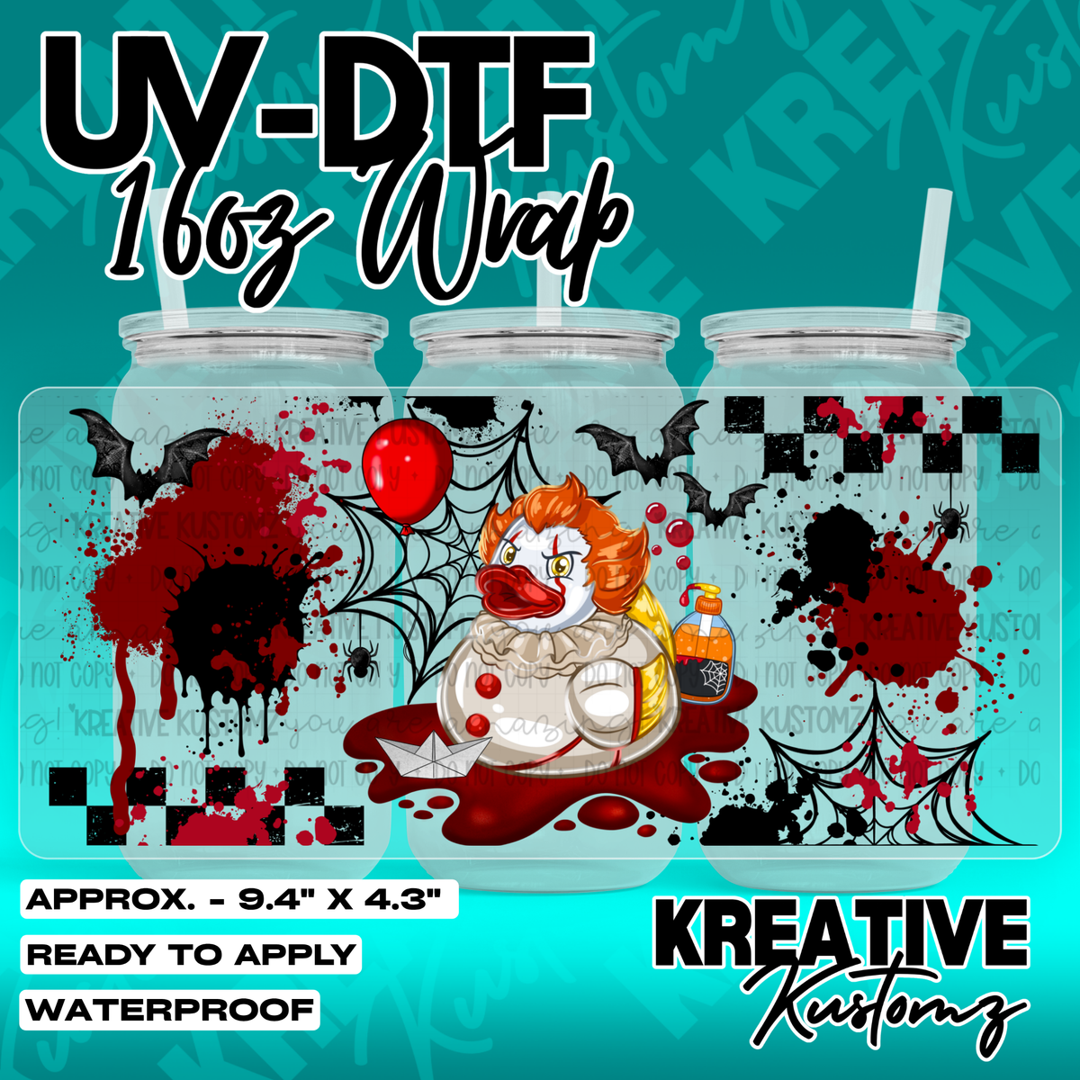 7162 | UV DTF Cup Wrap for 16oz Libbey Glass