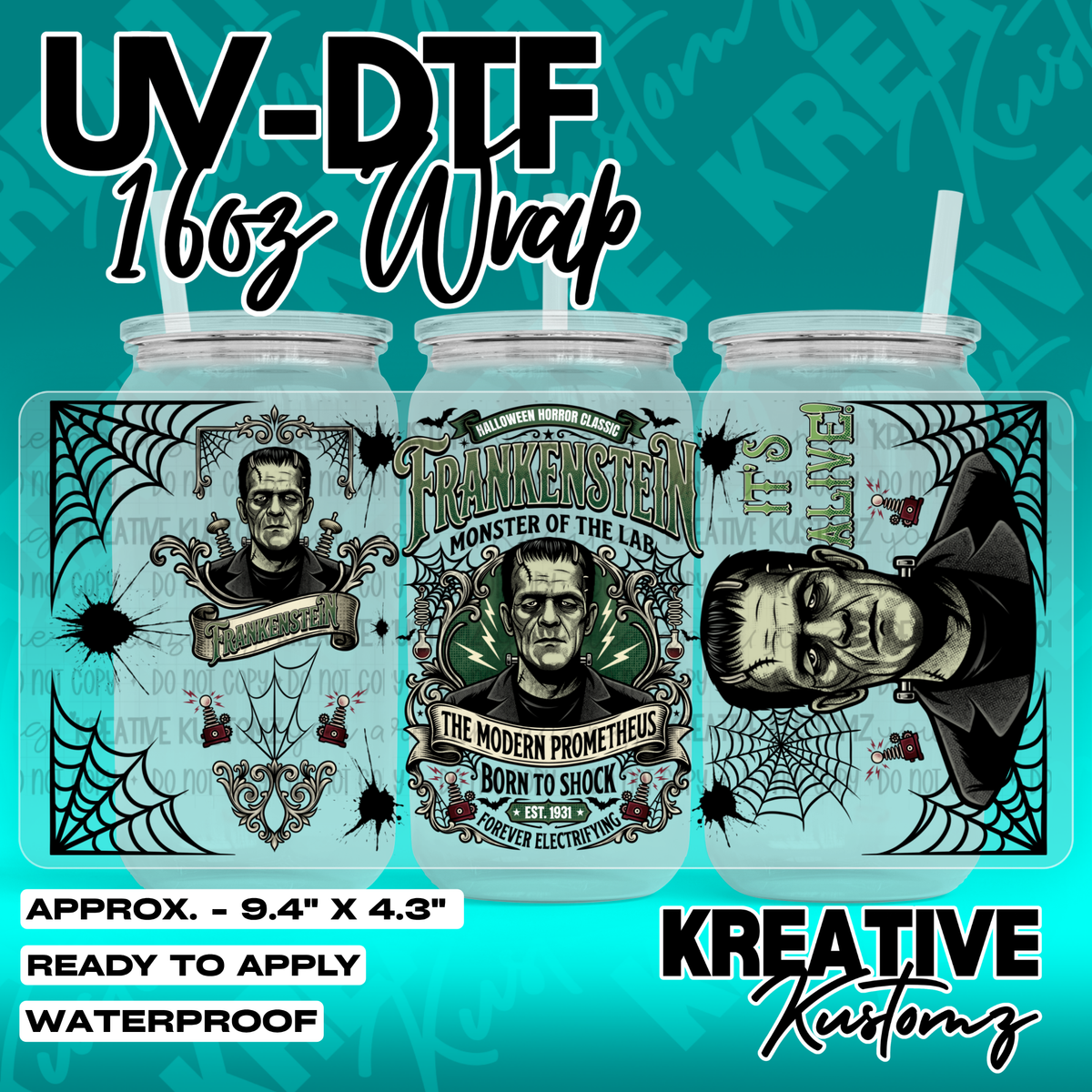 7170 | UV DTF Cup Wrap for 16oz Libbey Glass