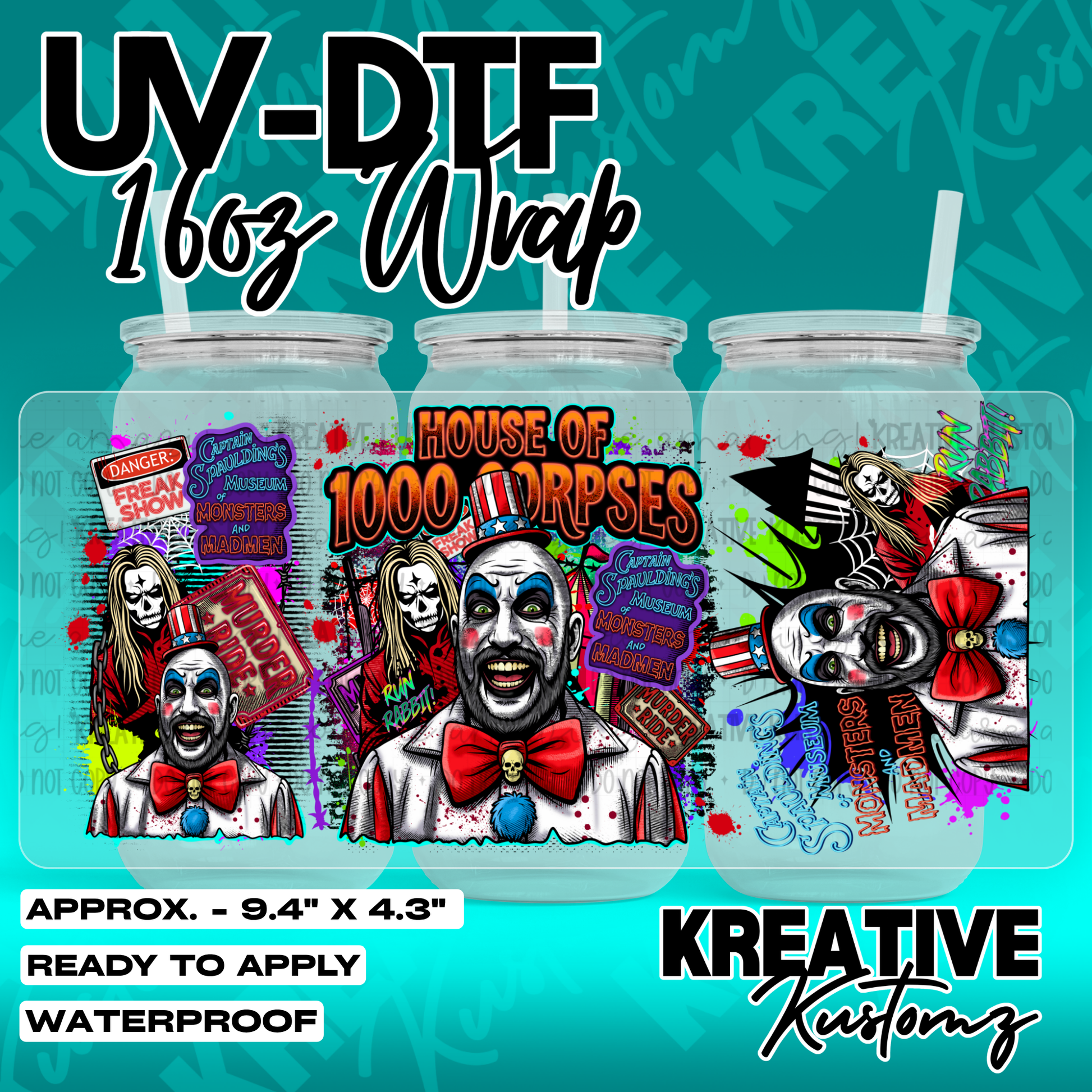 7171 | UV DTF Cup Wrap for 16oz Libbey Glass