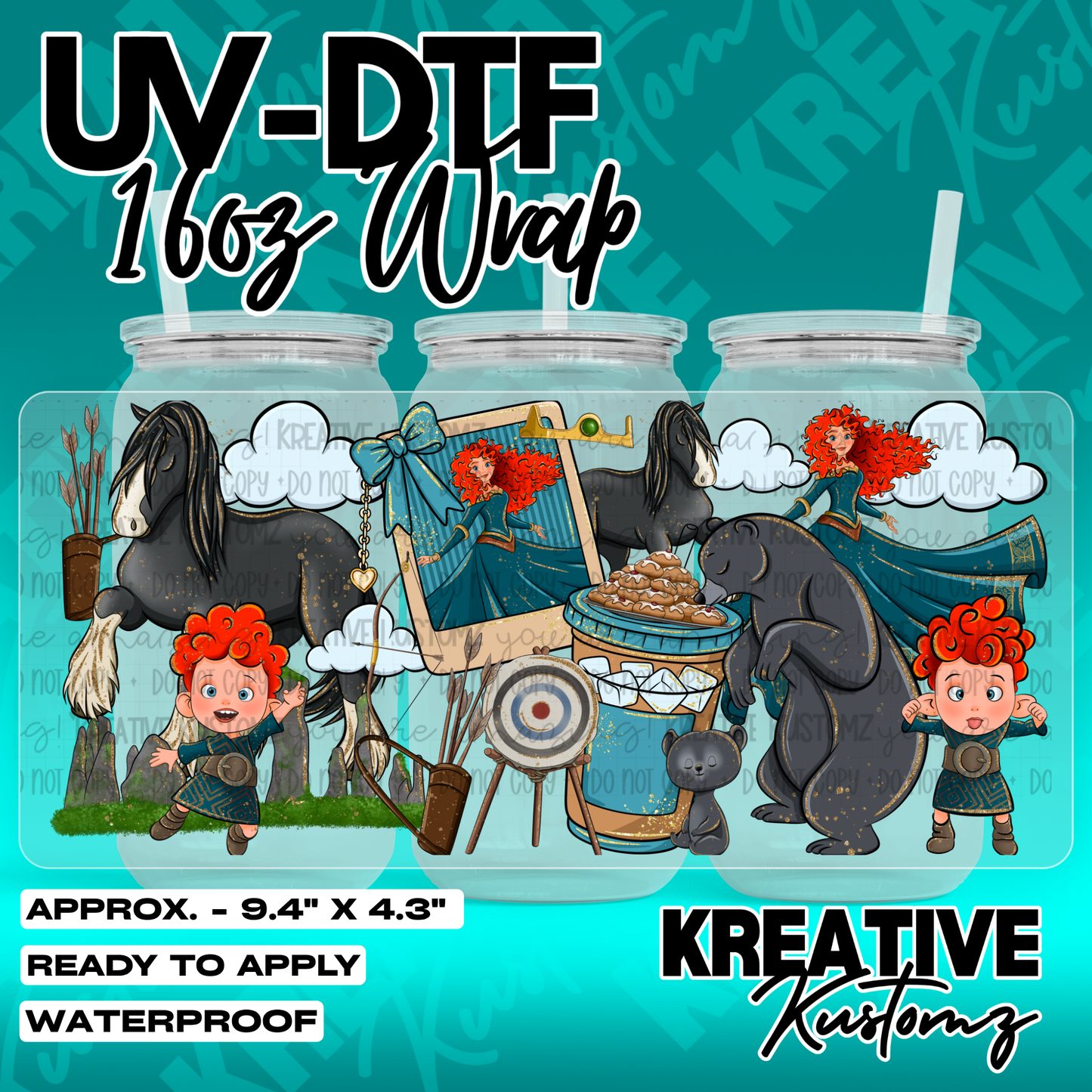 7175 | UV DTF Cup Wrap for 16oz Libbey Glass