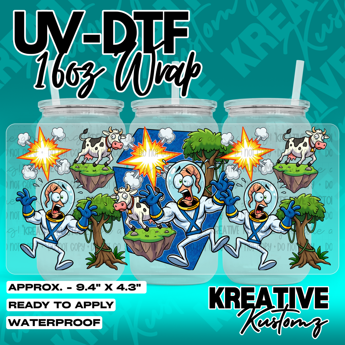 7190 | UV DTF Cup Wrap for 16oz Libbey Glass