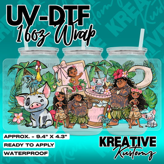 7194 | UV DTF Cup Wrap for 16oz Libbey Glass