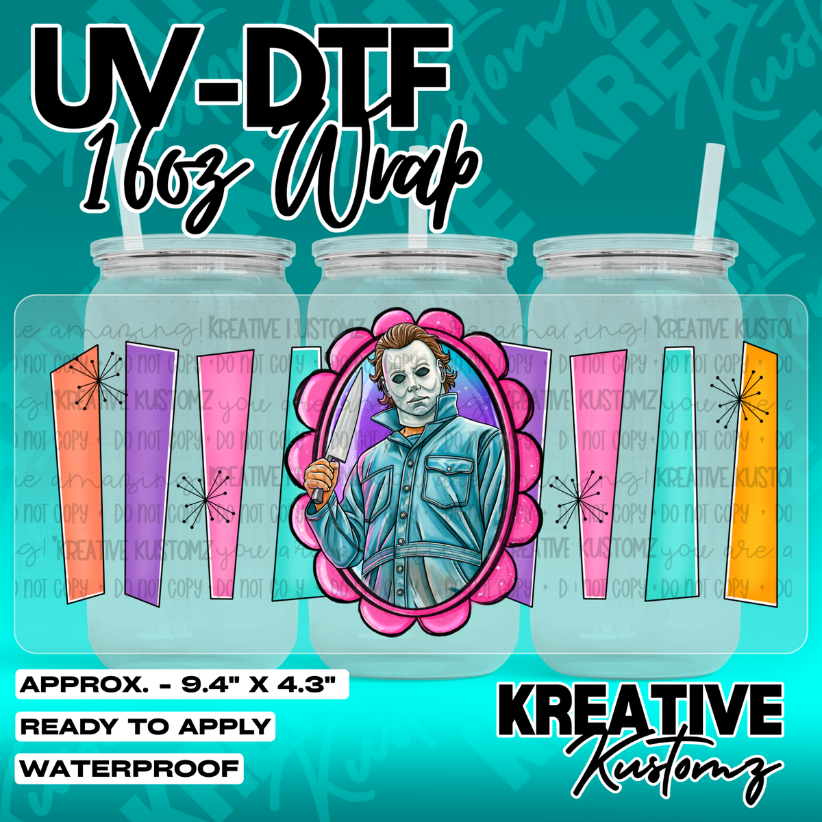 7201 | UV DTF Cup Wrap for 16oz Libbey Glass