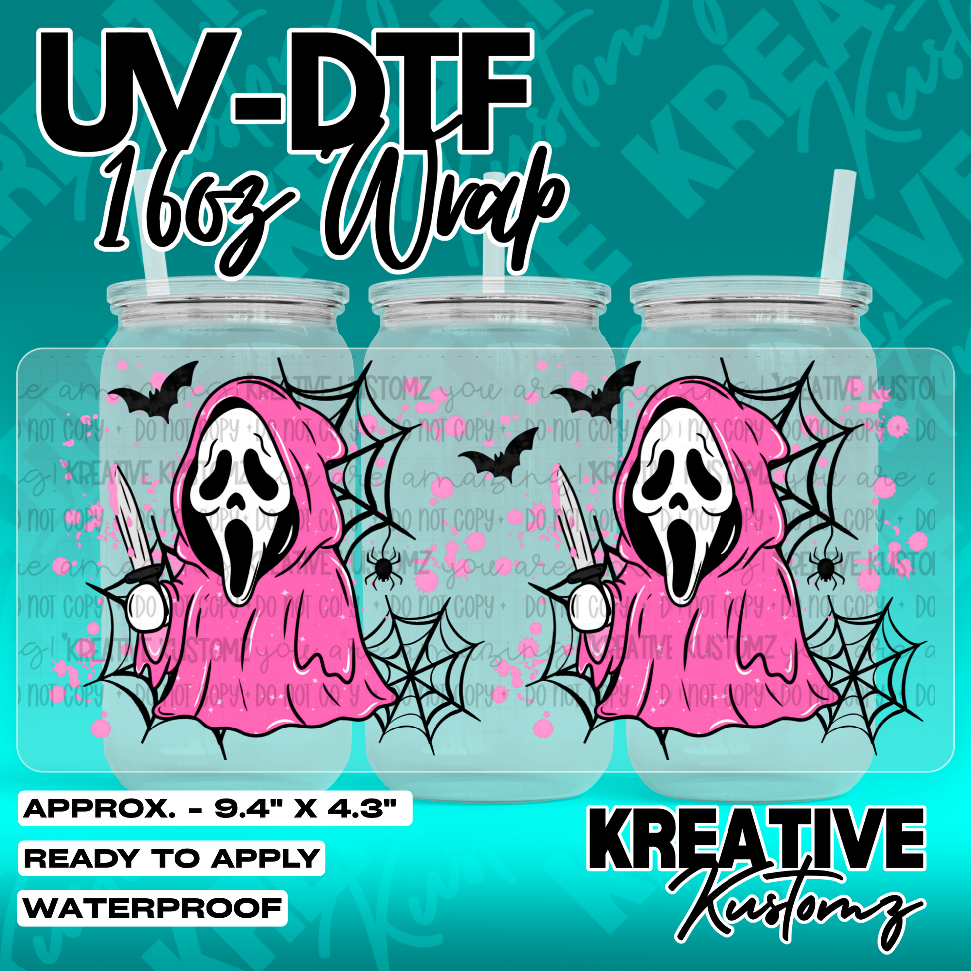 7203 | UV DTF Cup Wrap for 16oz Libbey Glass