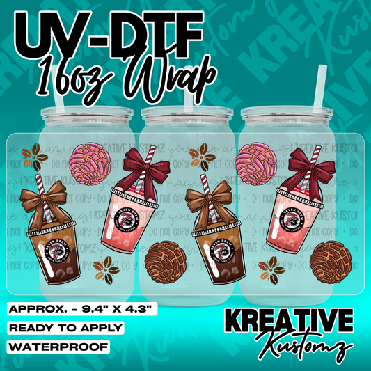 7205 | UV DTF Cup Wrap for 16oz Libbey Glass