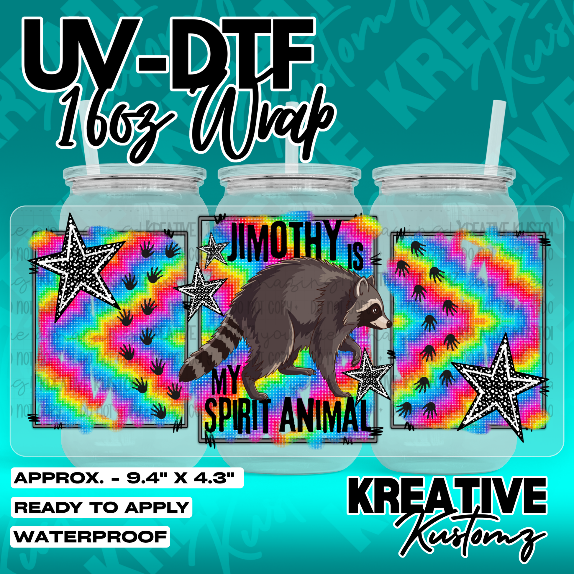 7210 | UV DTF Cup Wrap for 16oz Libbey Glass