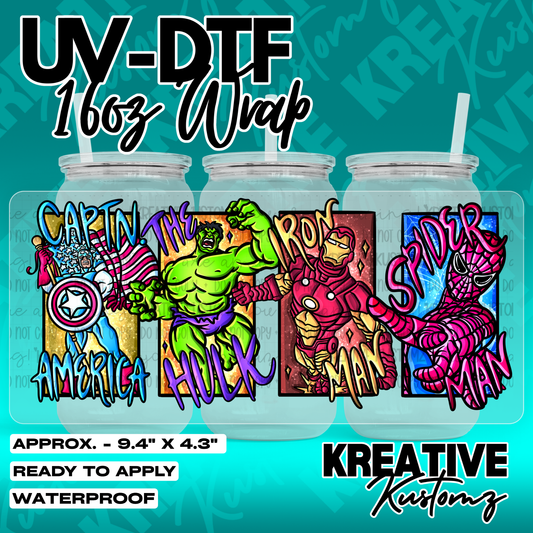 7211 | UV DTF Cup Wrap for 16oz Libbey Glass