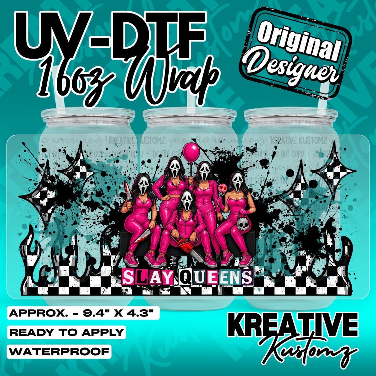 7217 | UV DTF Cup Wrap for 16oz Libbey Glass