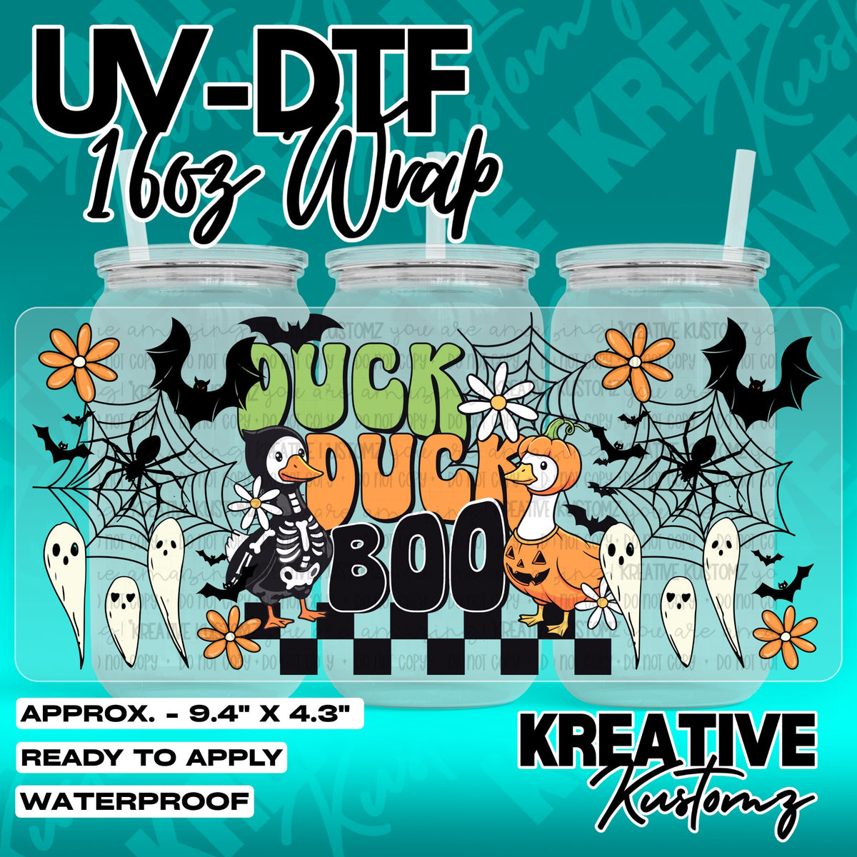 7218 | UV DTF Cup Wrap for 16oz Libbey Glass
