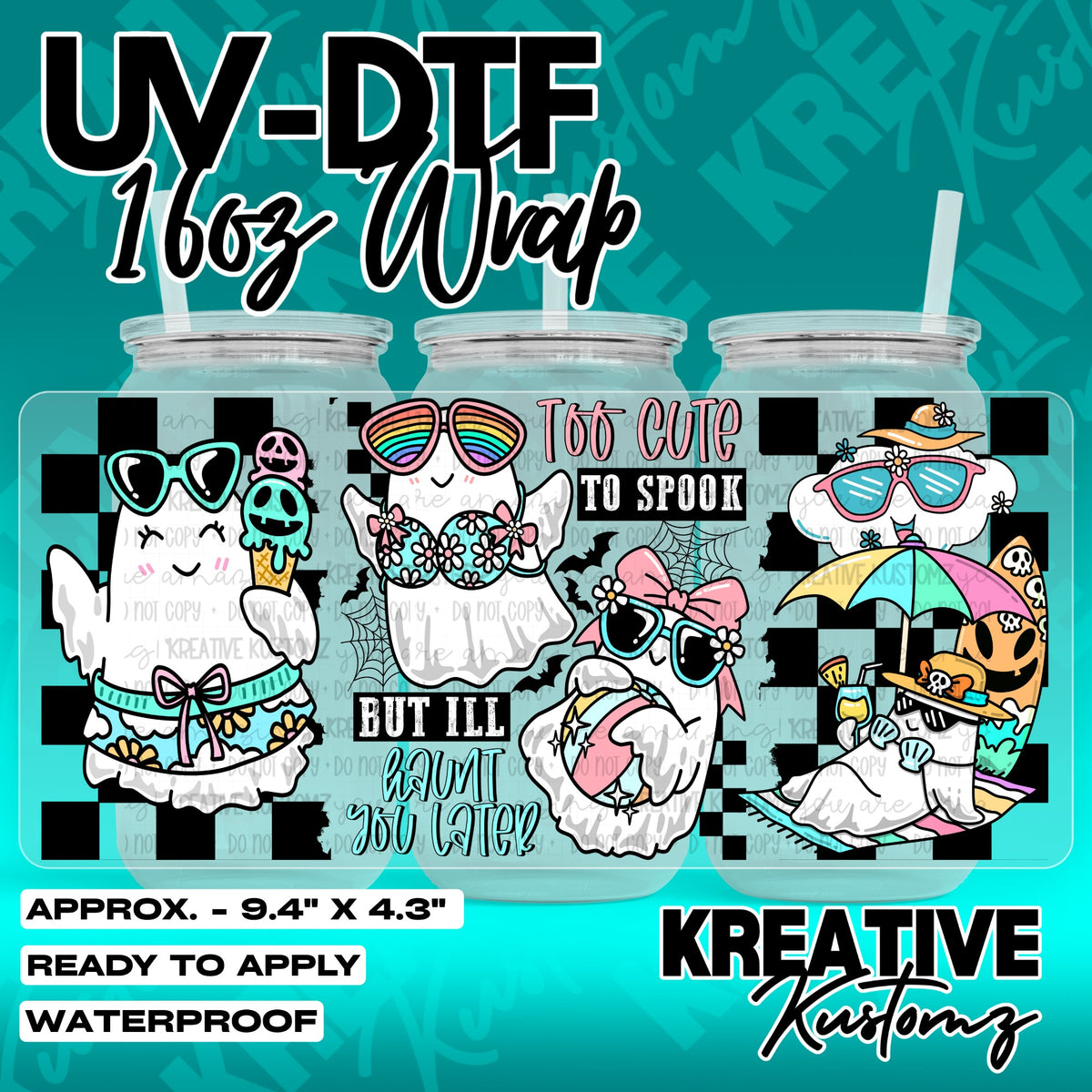 7219 | UV DTF Cup Wrap for 16oz Libbey Glass