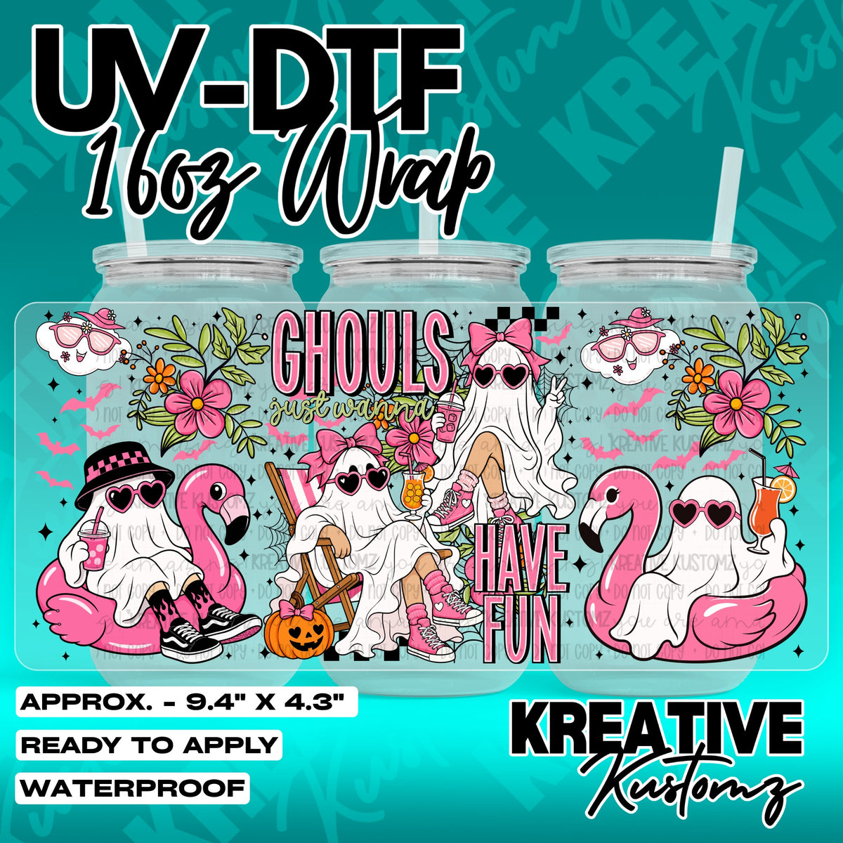 7226 | UV DTF Cup Wrap for 16oz Libbey Glass