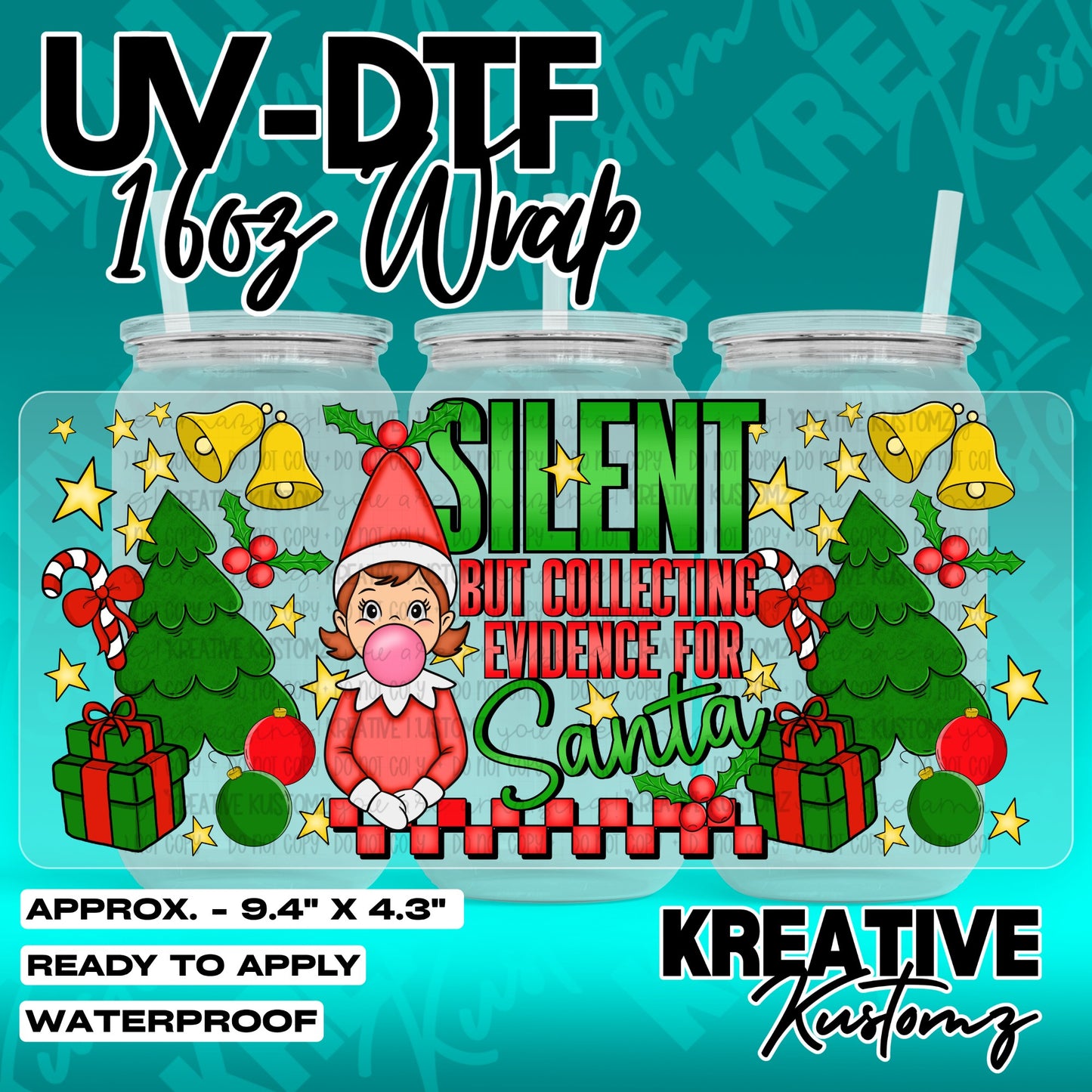 7227 | UV DTF Cup Wrap for 16oz Libbey Glass