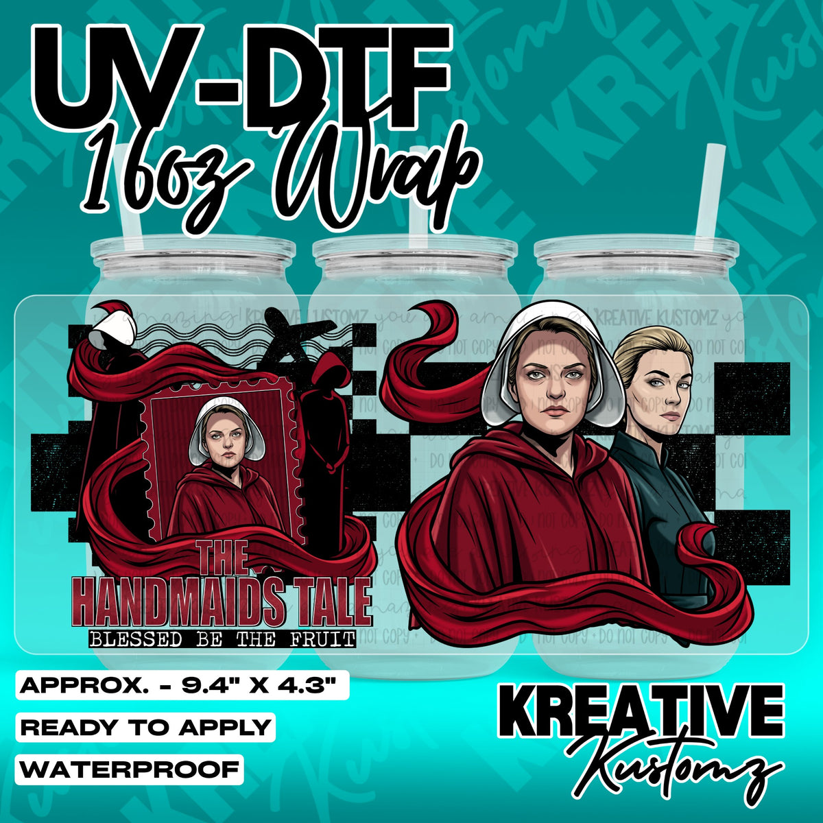 7235 | UV DTF Cup Wrap for 16oz Libbey Glass